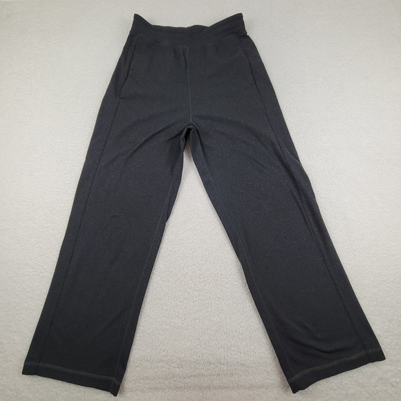 Lululemon‎ Pants Mens Medium Black Straight Leg Drawstring Athletic Casual Gym - Picture 1 of 7